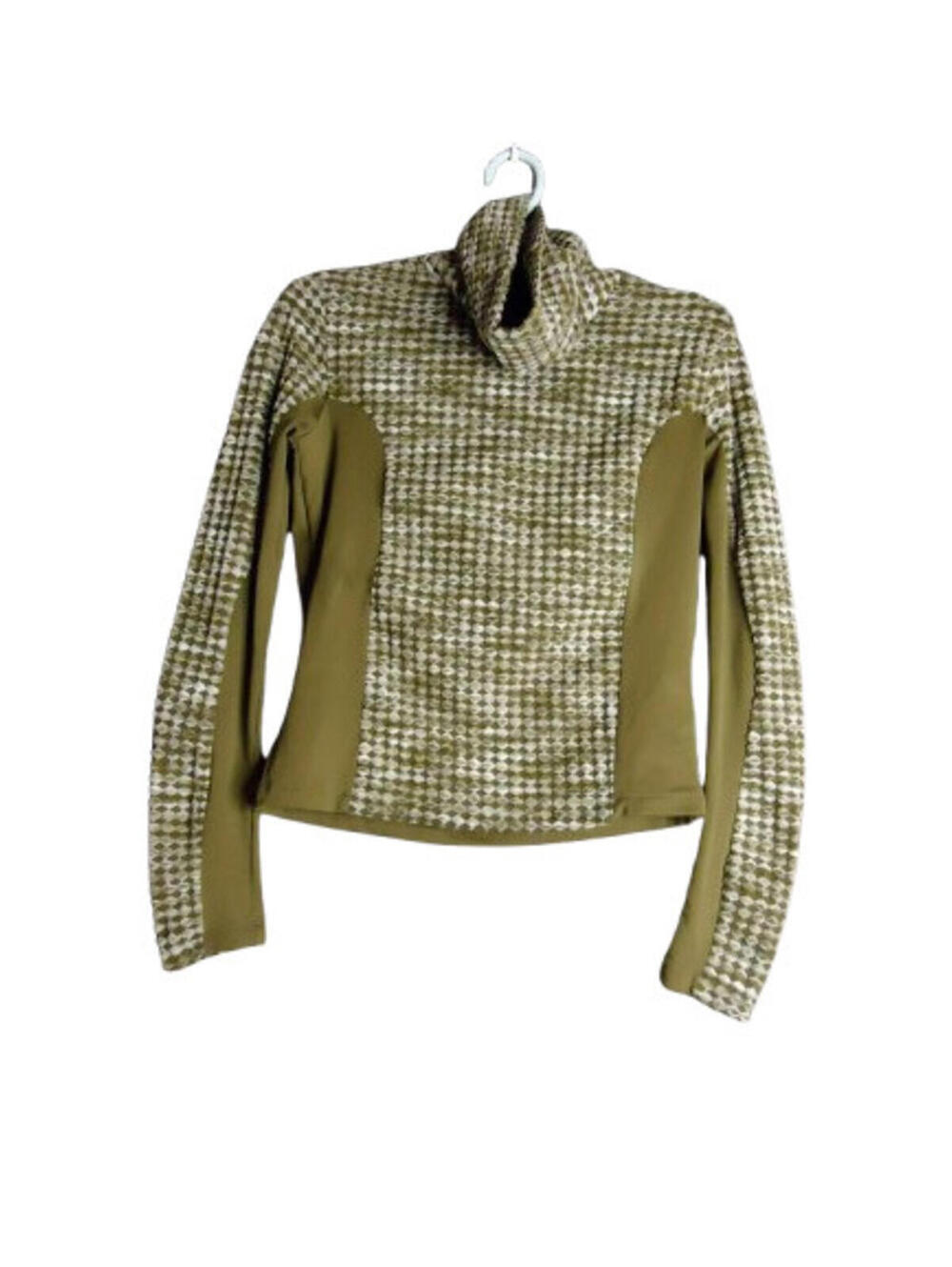 Nike Pro Hyperwarm Army Green Turtle Neck Top Sz SMALL Long Sleeve Shirt